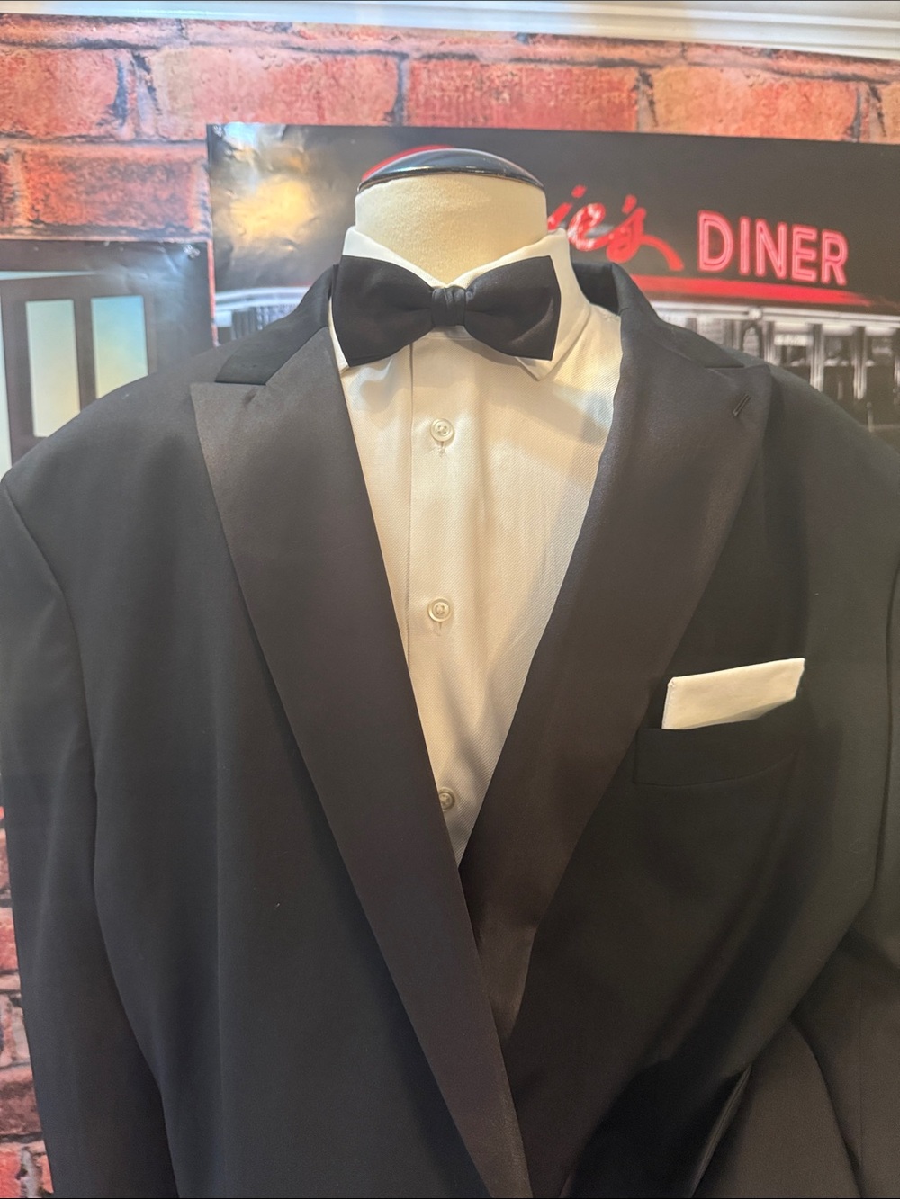 Stafford Black Tuxedo Coat